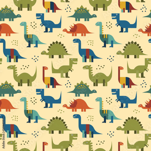 seamless pattern with dinasour