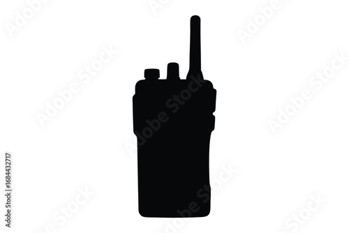 Walkie talkie silhouette vector, walkie talkie clip art vector illustration, walkie talkie icon