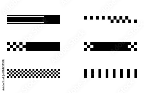 Black and White Graphic Borders.