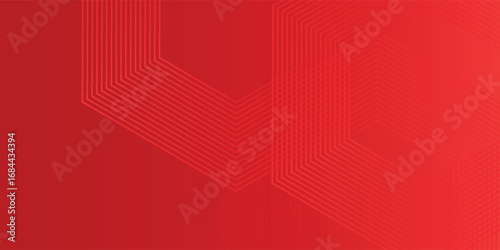 Abstract hexagon rendering of red abstract glass background simple vector illustration eps10