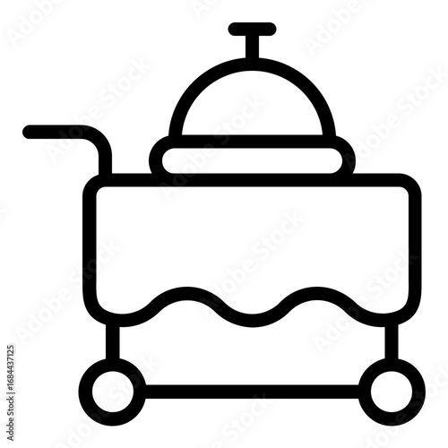 room service icon line