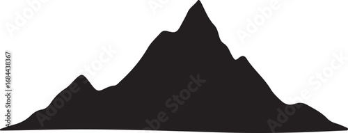 Dark Mountain Silhouette Peak