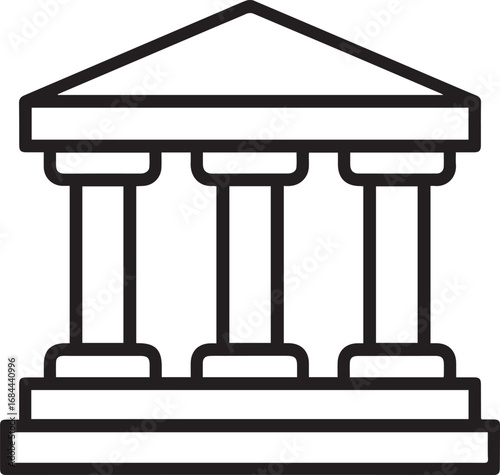 classic column Bank vector illustration
