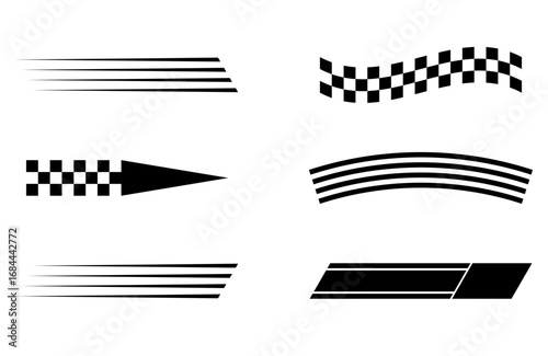 Racing Stripes and Checkered Flags.