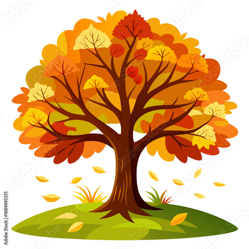 autumn tree vector