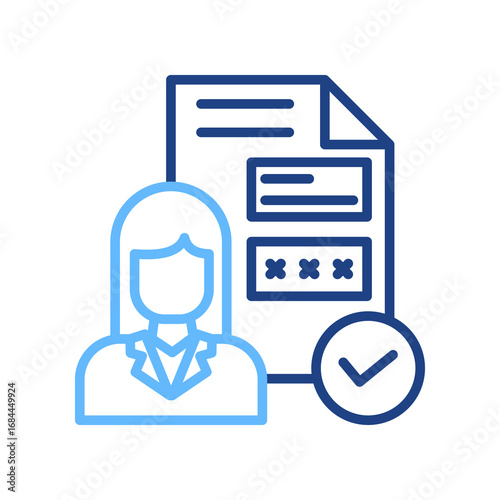 Customer Profile line color icon