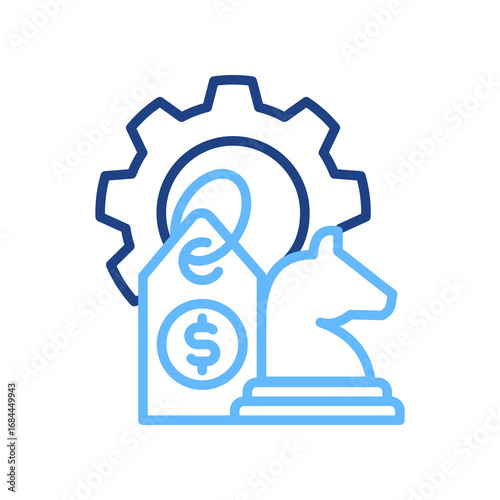 Pricing Strategy line color icon