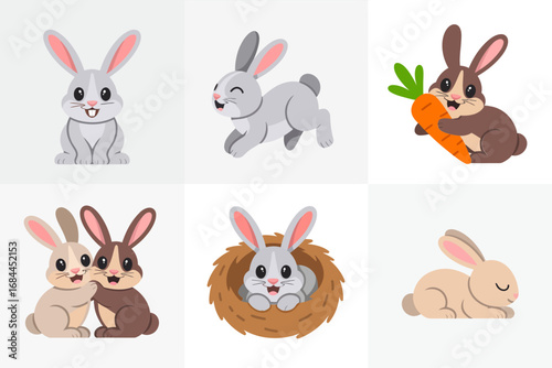 Farm pig vector illustrations, muddy piglet characters, playful boars, swine group graphics, pig farming livestock animals, barnyard icons
