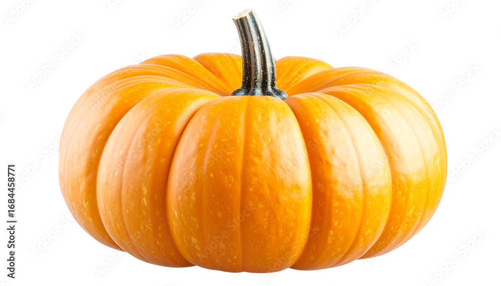 Obraz premium Pumpkins isolated in PNG format, perfect for autumn themes, Thanksgiving, and Halloween design projects. 