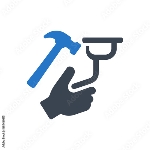 Hammer and Clamp Icon