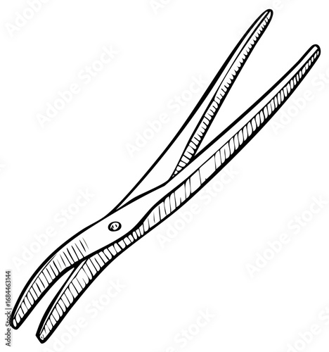 Surgical clamp illustration