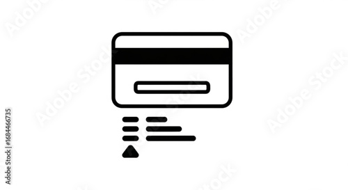 Credit card payment method icon for online shopping and e commerce transaction vector finance and banking 100