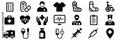 Medical & Healthcare Icon Set