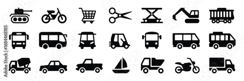 Utility & Transport Icon Set