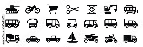 Utility & Transport Icon Set