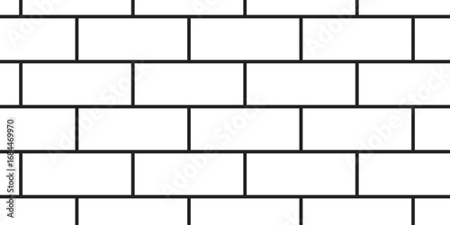 white brick wall texture and solid bricks seamless pattern background.	