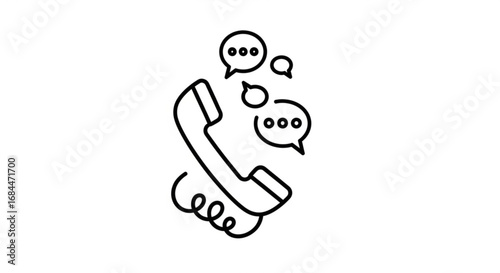 Phone call support contact us icon vector telephone communication customer service hotline assistance 100 char