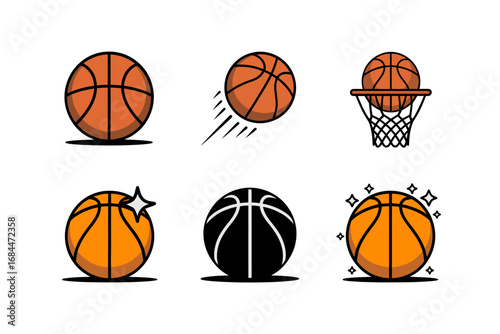 Basketball sports vector illustrations, dynamic ball motion, hoop shots, slam dunk scenes, competitive athletics concept, professional gameplay design, energetic action graphics