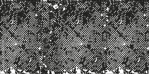 Grunge halftone gradient background. Faded grit noise texture. White and black sandy wallpaper. Retro pixelated backdrop. Anime or manga style comic overlay. Vector graphic design textured template