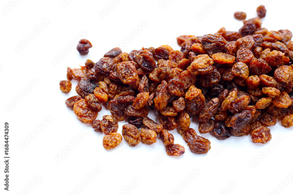 Obraz premium Dried golden raisins, Australian-dried fruits sultanas, sweet and chewy.