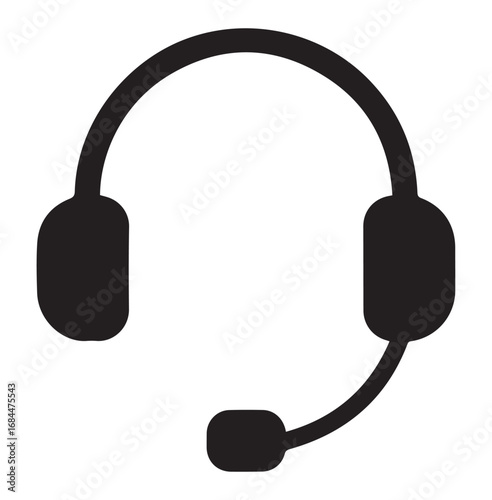 Vector of headphones on a white background