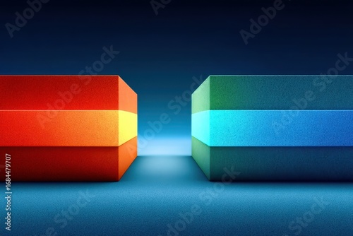 abstract background with colorful cubes