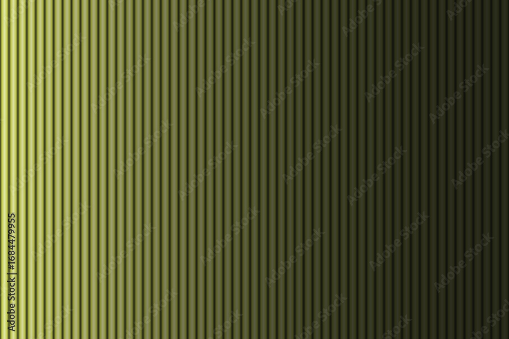 Obraz premium Gradient Striped Background with Vertical Lines Shifting from Light to Dark An Olive Green Design Creating Depth and Texture with Subtle Lighting Effects