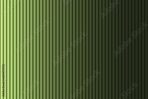 Vertical Gradient of Green Metal Siding Ribs Smooth Transition from Light to Dark Evokes Industrial Texture and Modern Minimalist Aesthetic Background Design