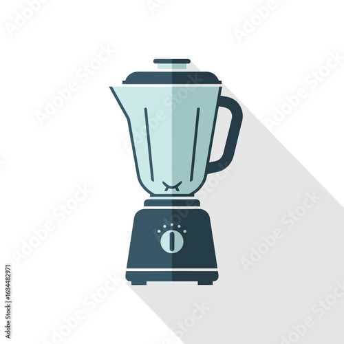 Aesthetic blender illustration with soft colors, inviting a sense of culinary creativity and