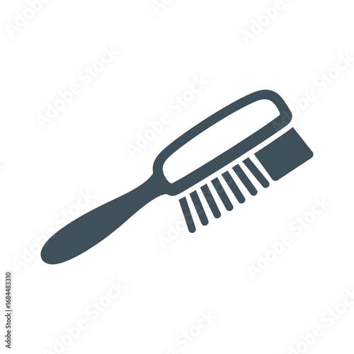 Stylized grooming tool illustration offering simplicity and clean design on white backdrop