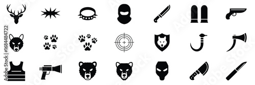 Wilderness & Survival Icon Set