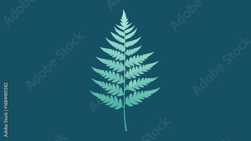 Delicate Fern Frond Nature Vector Image Capturing Elegant Plant Structure