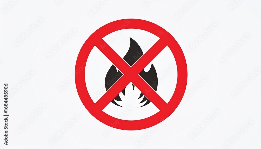 Obraz premium No Fire Sign
