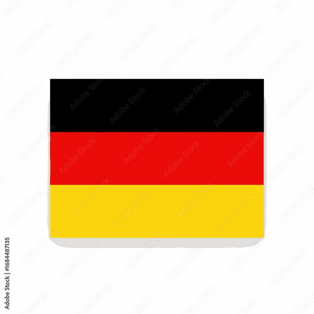 Naklejka premium Illustrative depiction of germany's national symbol against a clean white backdrop showcases