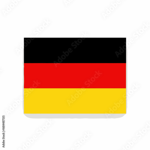 Illustrative depiction of germany's national symbol against a clean white backdrop showcases