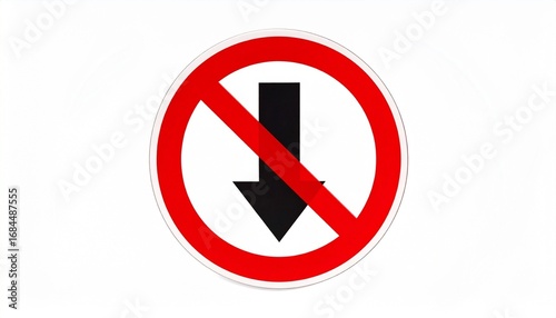 Free Download No Down Arrow Sign - GFXLoad