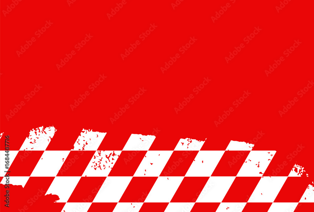 Obraz premium Red and White Checkered Pattern.