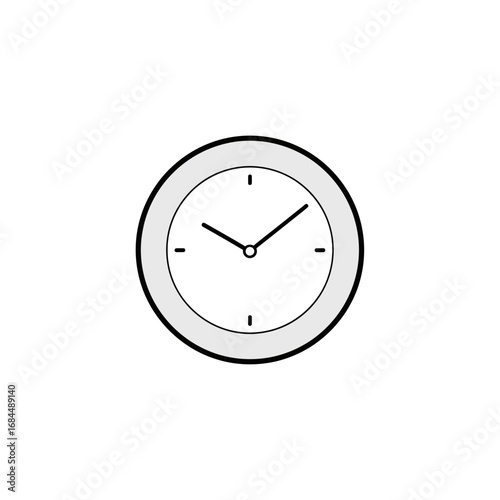 Minimalist timepiece illustration emphasizing punctuality and cyclical temporal progression on