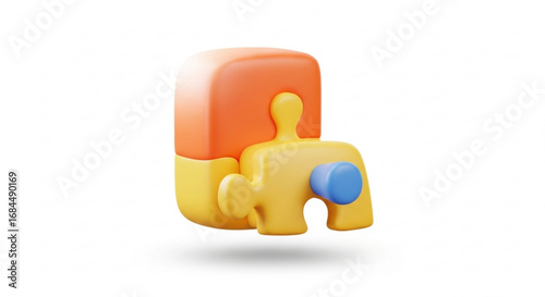 Puzzle piece connection concept jigsaw teamwork solution strategy collaboration integration business partnership success