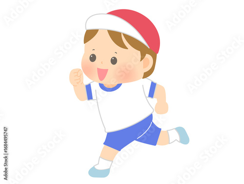運動会_走る_男と子1
