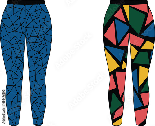 Shop geometric print leggings stylish athletic wear for women
