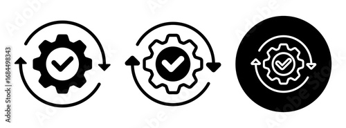 System Update Icon Collection Glyph & Mixed Style
