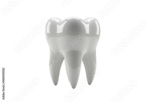 Isolated Wisdom Tooth Model Illustration for Dentistry and Oral Hygiene Products