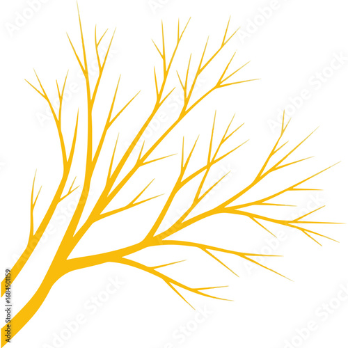 Vector illustration of dry tree branches: great for use alone or as a background, great for winter designs, environmental awareness, and symbolic art.