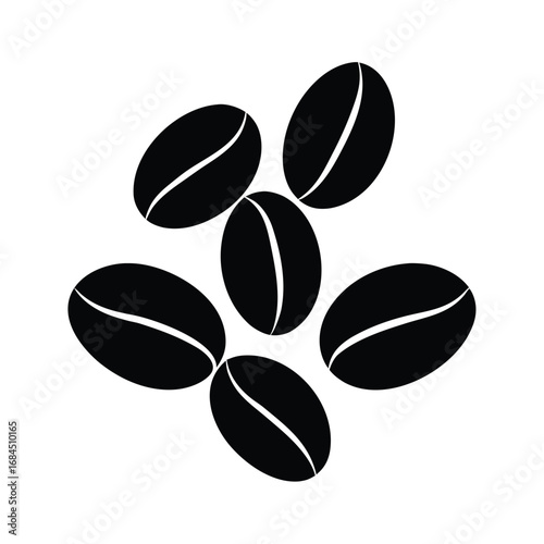 fresh roasted coffee beans illustration