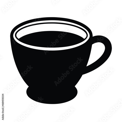 hot coffee cup drink vector