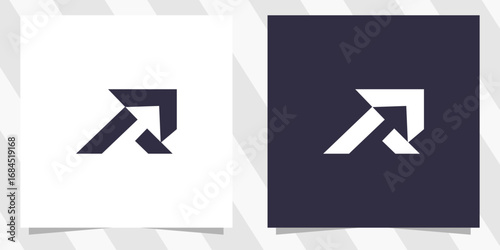 letter r logo design vector