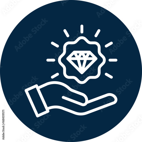 Value proposition icon for business, website, application, printing, document, poster design, etc