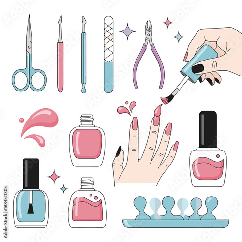 Essential nail care tools and beauty products for perfect manicures and pedicures
