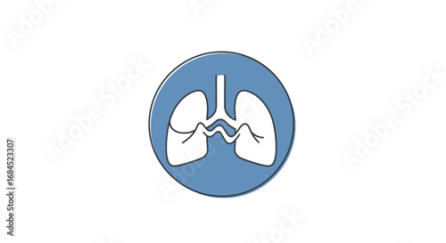Lung health illustration symbolizing pulmonary wellness and respiratory system vitality